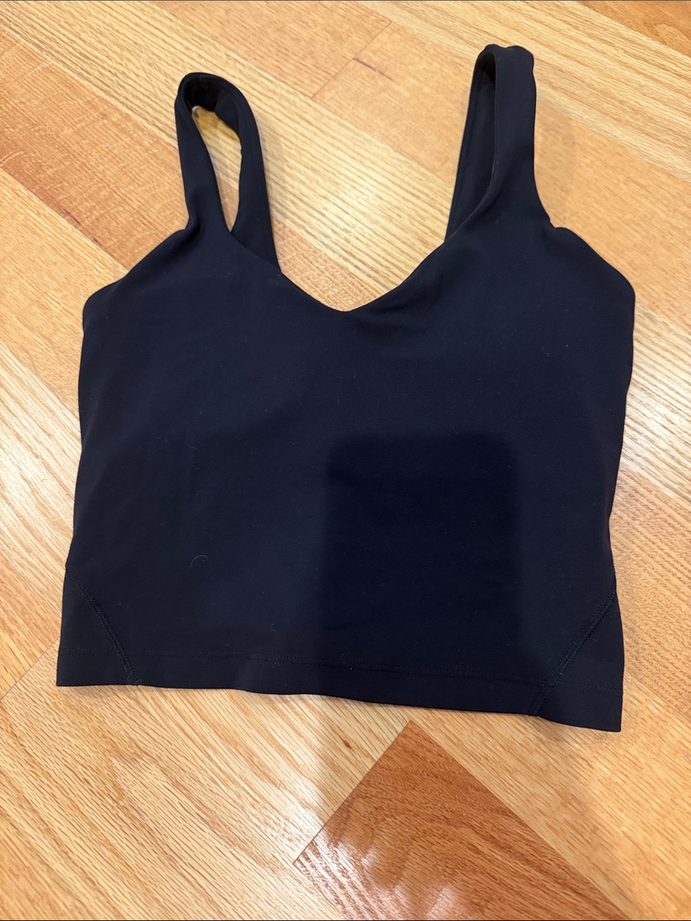 Lululemon Black Women's Seamless Crop Bralette Size 0